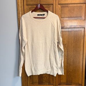 Claiborne Men's Beige Crewneck Sweater